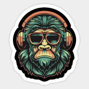 Sasquatch bigfoot rock on Sticker